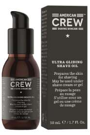 American Crew Ultra Gliding Shave Oil - Sakal Tıraşı Öncesi Cilt Koruyucu ve Kayganlaştırıcı Yağ 50ml - American Crew
