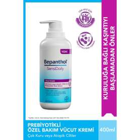 Bepanthol SensiDaily Çok Kuru Cilt İçin Yoğun Nemlendirici Vücut Kremi 400 ml (Dermatolojik Testli & Cilt Bariyeri Onarıcı) - Bepanthol