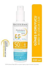 Bioderma Photoderm Pediatrics Sprey SPF50+ 200 ml - Bebek ve Çocuklar İçin Suya Dayanıklı Yüksek Koruma Güneş Spreyi - Bioderma