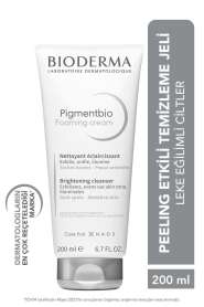Bioderma Pigmentbio Foaming Cream Koyu Lekeli Hassas Ciltler İçin Aydınlatıcı Cilt Temizleme Kremi 200 ml - Bioderma