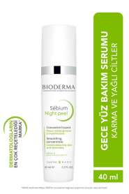 Bioderma Sebium Night Peel 40 ml - Yağlı ve Akneye Eğilimli Ciltler İçin Gece Soyucu ve Gözenek Temizleyici Krem - Bioderma