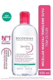 Bioderma Sensibio H2O Makyaj Temizleyici Misel Su 500 ml - Hassas Ciltler için Hipoalerjenik ve Yatıştırıcı Temizleme Suyu - Bioderma