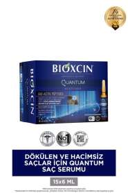 Bioxcin Quantum Saç Güçlendirici Serum 15 x 6 ml – Yoğun Bakım ile Daha Kalın ve Gür Saçlar - 