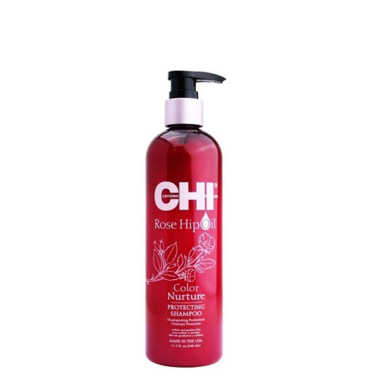 Chi Rose Hip Oil Boyalı Saçlar İçin Renk Koruyucu Şampuan 340 ml - 1