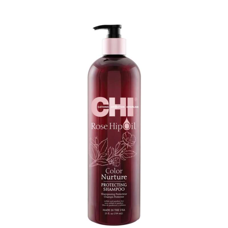 Chi Rose Hip Oil Boyalı Saçlar İçin Renk Koruyucu Şampuan 739 ml - 1