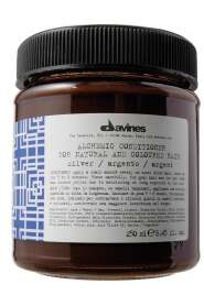 Davines Alchemic Silver Gri Krem 250 ml – Gri ve Beyaz Saçlar İçin Sarı Tonları Nötralize Edici ve Nemlendirici Bakım - Davines