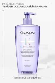 Kerastase Blond Absolu Bain Lumiere İşlem Görmüş Sarı Röfleli Saçlar İçin Nemlendirici Parlaklık Şampuanı 500 ml - Kerastase (1)