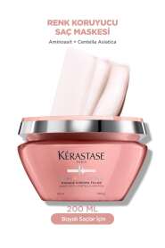 Kerastase Chroma Absolu Boyalı Saçlar İçin Renk Koruyucu ve Onarıcı Maske 200ml | Yoğun Nem & Parlaklık - Kerastase