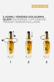 Kérastase Elixir Ultime L Huile Originale Yeniden Doldurmalı Çok Yönlü Parlaklık ve Besleyici Saç Bakım Yağı 75 ml - Kerastase (1)