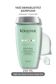 Kerastase Specifique Bain Divalent Yağlanma Karşıtı Şampuan 250 ml - Yağlı Saçlar ve Saç Derisi İçin Dengeleyici, Sebum Kontrolü ve Derin Temizlik - Kerastase