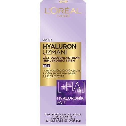 L'Oréal Paris Hyaluron Uzmanı Cilt Dolgunlaştıran Nemlendirici Göz Kremi 15ml - 3