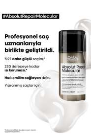 LOréal Professionnel Absolut Repair Molecular Yıpranmış Saçlar İçin Onarıcı Maske 100ml - Moleküler Teknoloji & Anında Etki - Loreal Professionnel (1)