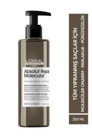 L’Oréal Professionnel Absolut Repair Molecular Yıpranmış Saçlar İçin Onarıcı Serum 250ml - Moleküler Teknoloji & Anında Parlaklık - Loreal Professionnel