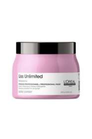 LOréal Professionnel Liss Unlimited Düzleştirici Maske - Asi ve Dalgalı Saçlar İçin Kalıcı Pürüzsüzlük & Nem 500 Ml - 