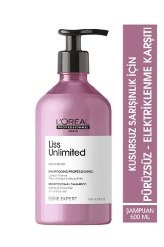 Loreal Professionne Serie Expert Liss Unlimited Şampuan 500 ML - 1
