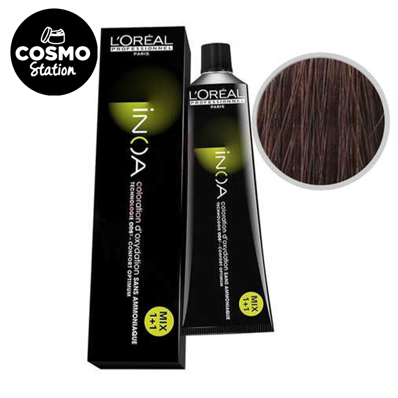 Loreal Professionnel İnoa 6.42 Koyu Kumral Bakir Irize Saç Boyası - 1