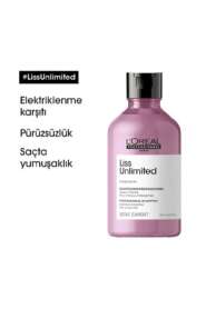 LOréal Professionnel Liss Unlimited Anti-Frizz & Soft Şampuan 300 ml - Elektriklenme Karşıtı, Yoğun Yumuşaklık ve Kabarma Önleyici - (1)