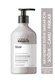 LOréal Professionnel Serie Expert Silver Mor Şampuan - Sararan ve Matlaşan Saçlar İçin Mor Pigmentli Arındırıcı Şampuan 500 ml - Loreal Professionnel