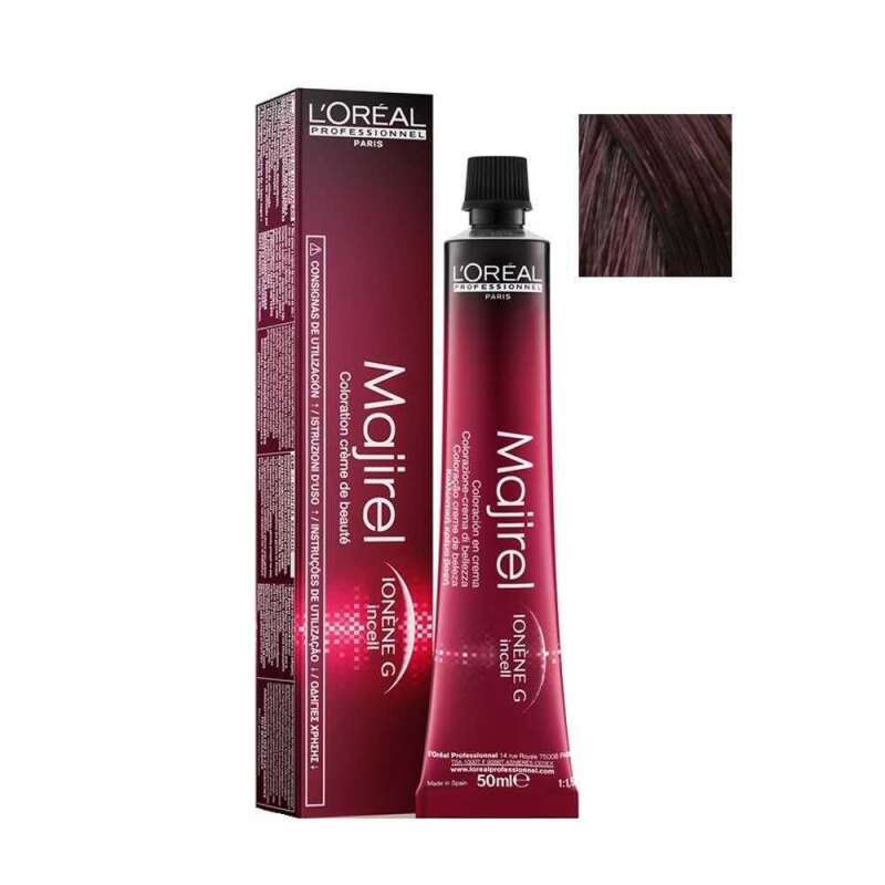 Loreal Professionnel Majirel Ionène G + Incel 5,5 Açık Kestane Akaju 50 ml - 1