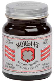 Morgans Pomade Slick Extra Firm Hold (Silver Label) 100gr | Extra Sert Tutuşlu Slick Saç Pomadı - Morgan's Pomade