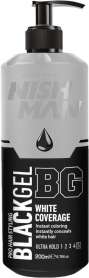 Nishman Black Gel BG White Coverage 200ml | Beyaz Kapatıcı Siyah Jöle - Nishman