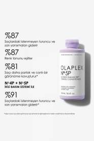 Olaplex No.5P Sarı, Gri ve Beyaz Saçlar İçin Onarıcı Mor Tonlama Kremi 250 ml - Sarı Ton Giderici, Bağ Onarımlı ve Renk Koruyucu - Olaplex (1)