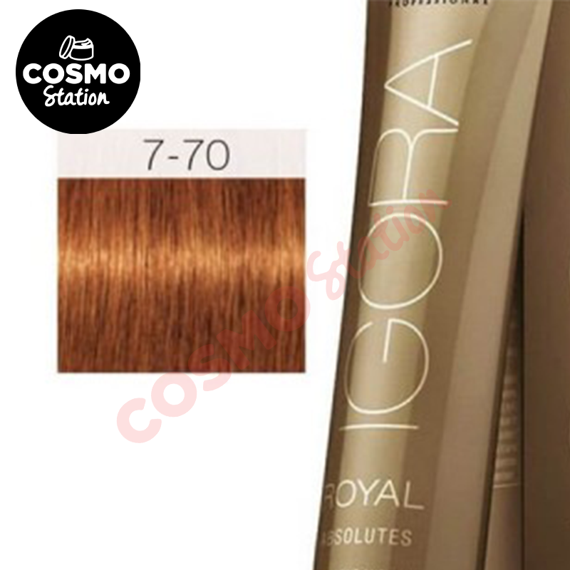 Schwarzkopf Igora Royal Absolutes Saç Boyası 7-70 Kumral-Doğal Bakır 60 ml - 1
