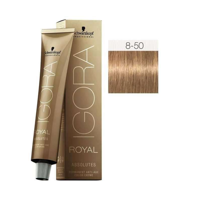 Schwarzkopf Igora Royal Absolutes Saç Boyası 8-50 Açık Kumral-Doğal Altın 60 ml - 1
