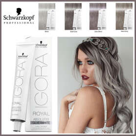 Schwarzkopf Igora Royal Absolutes Silver White Dove Grey Saç Boyası 60 ml | Doğal Gümüş ve Gri Tonlar - Igora