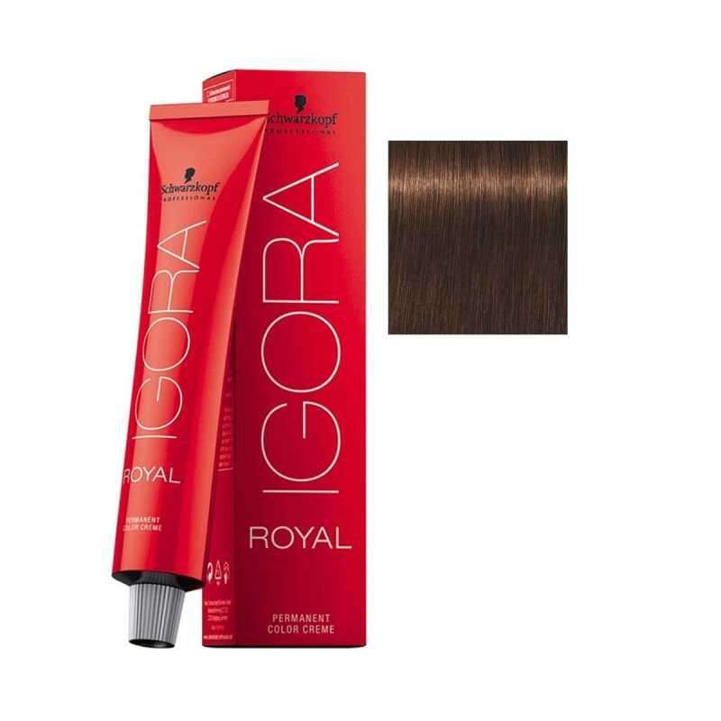 Schwarzkopf Igora Royal Colors 5-57 Açık Kahve Altın Bakır Saç Boya 60ml - 1