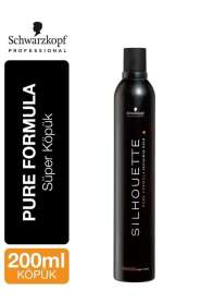 Schwarzkopf Silhouette Süper Tutucu Köpük 200ml | Güçlü Tutuş ve Hacim - 