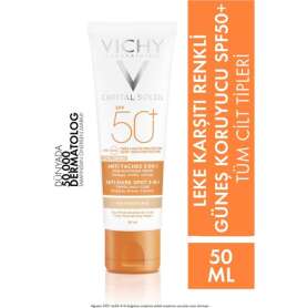Vichy Capital Soleil Anti Dark Spot Spf 50+ 3 Etkili Leke Karşıtı Renkli Güneş Kremi 50 Ml - Vichy