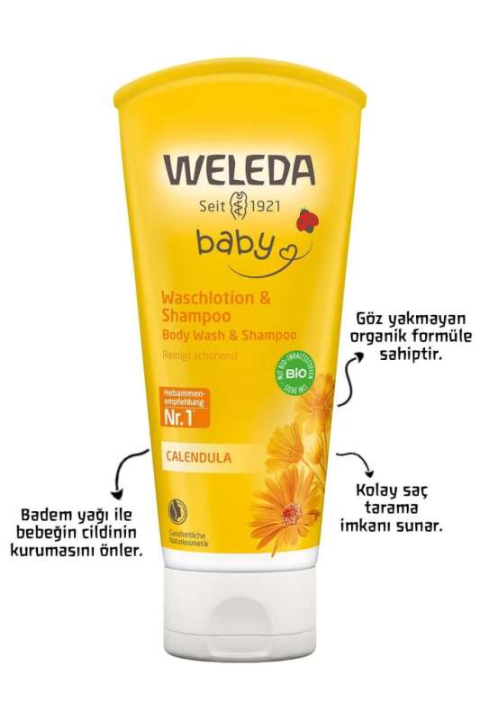 Weleda Baby Calendula Saç ve Vücut Şampuanı 200 ml - 3